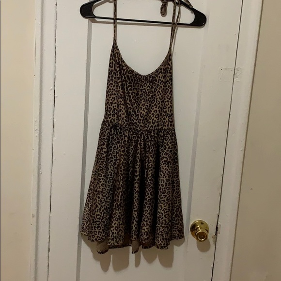 Leopard skater dress American Apparel - Picture 2 of 3